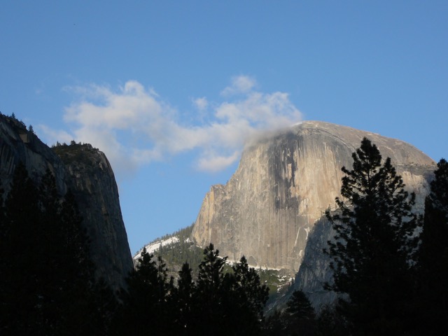Cloud cap on Half Dome, Yosemite